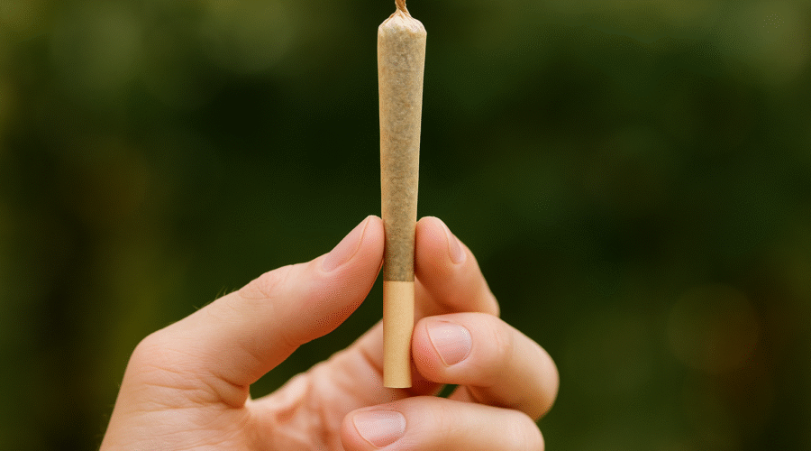 hand holding a joint