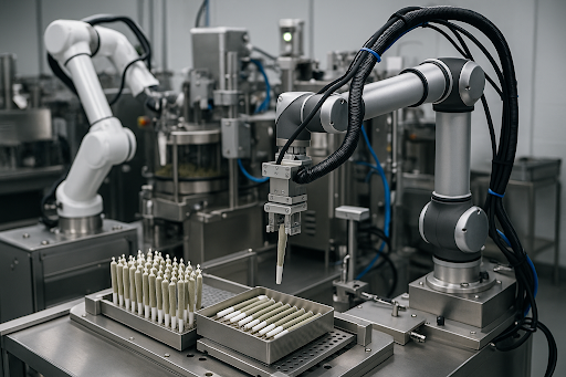 Automated cannabis manufacturing